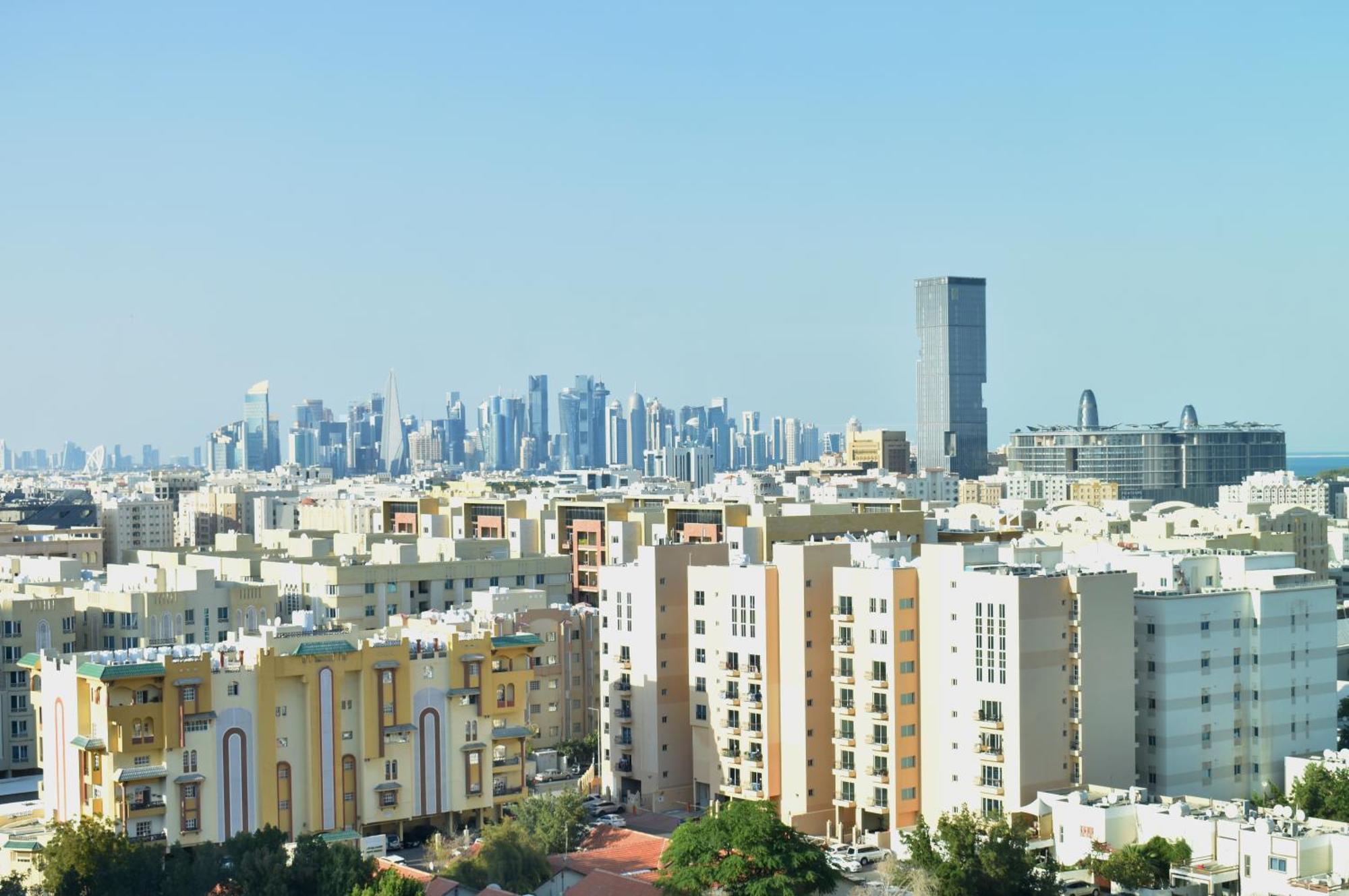 Abesq Doha Hotel And Residences, An Ihg Hotel Exterior photo Residential buildings in Al Qusais